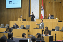 FPÖ-Generalsekretär Christian Hafenecker im Parlament.