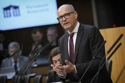 FPÖ-Justizsprecher Harald Stefan im Parlament.